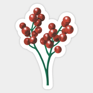 Holiday Holly Sticker